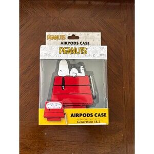 Peanuts Snoopy AirPods case for generation 1 & 2- snoopy laying on dog house